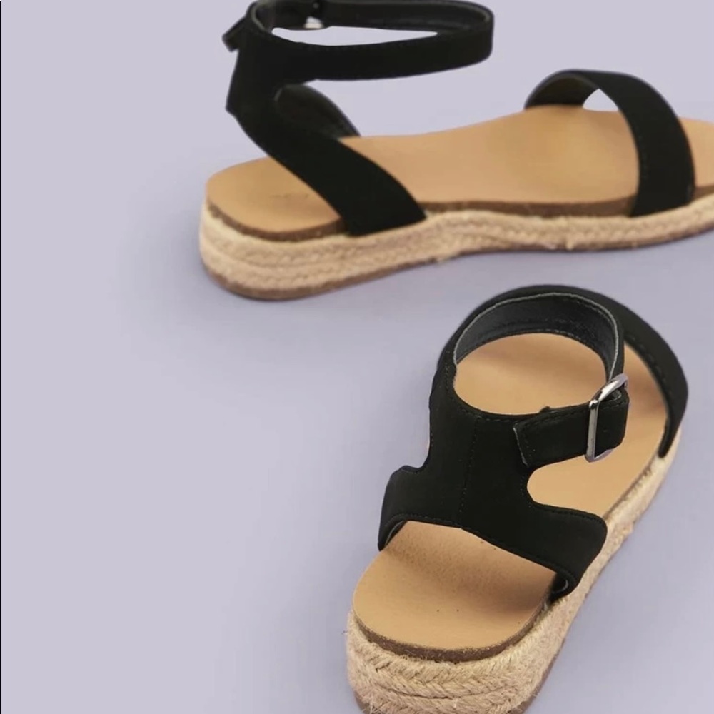 Open Toe Ankle Strap Espadrilles Sandal